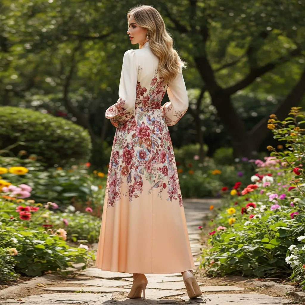 Robe Midi Fleurie - Élégante - Style Romantique