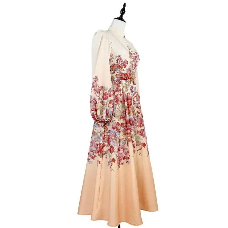 Robe Midi Fleurie - Élégante - Style Romantique
