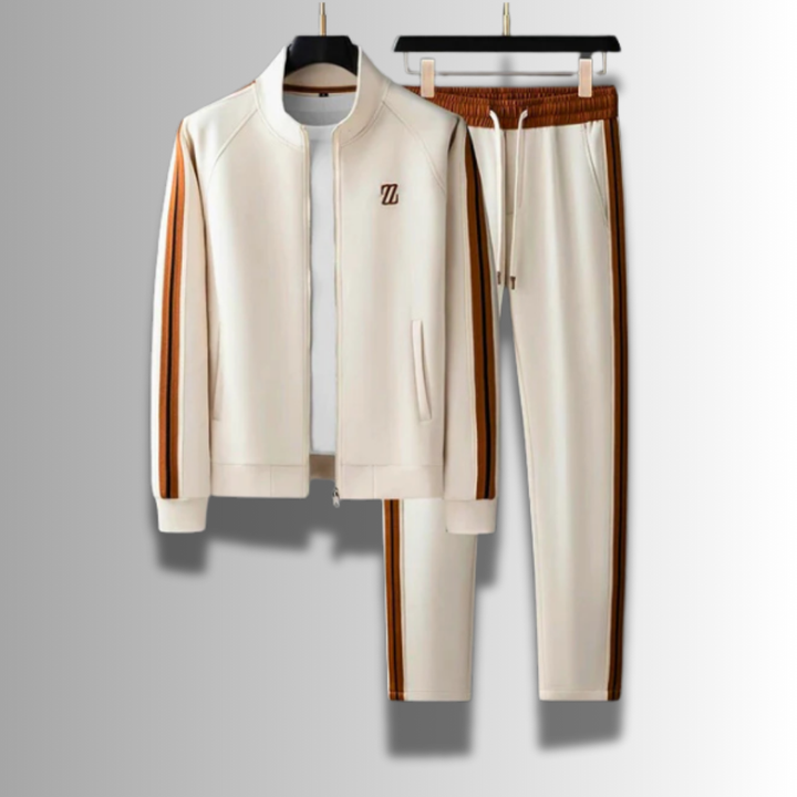 Survêtement homme confortable pour l'automne, doux, idéal pour le sport ou la mode décontractée.