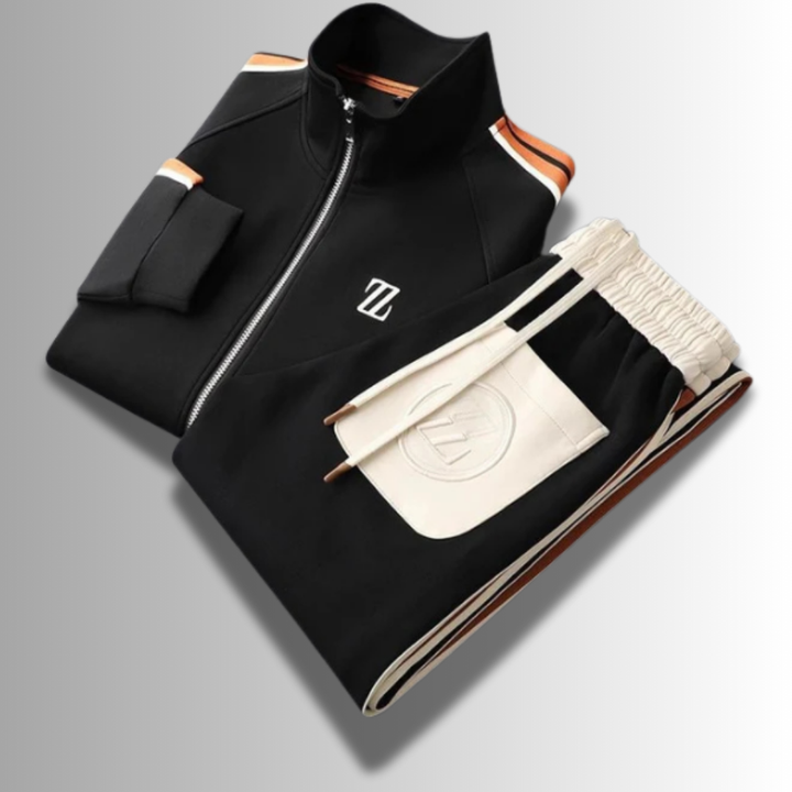 Jogging homme ultra-confortable et tendance, parfait pour l'entraînement, la détente ou un look urbain automnal.