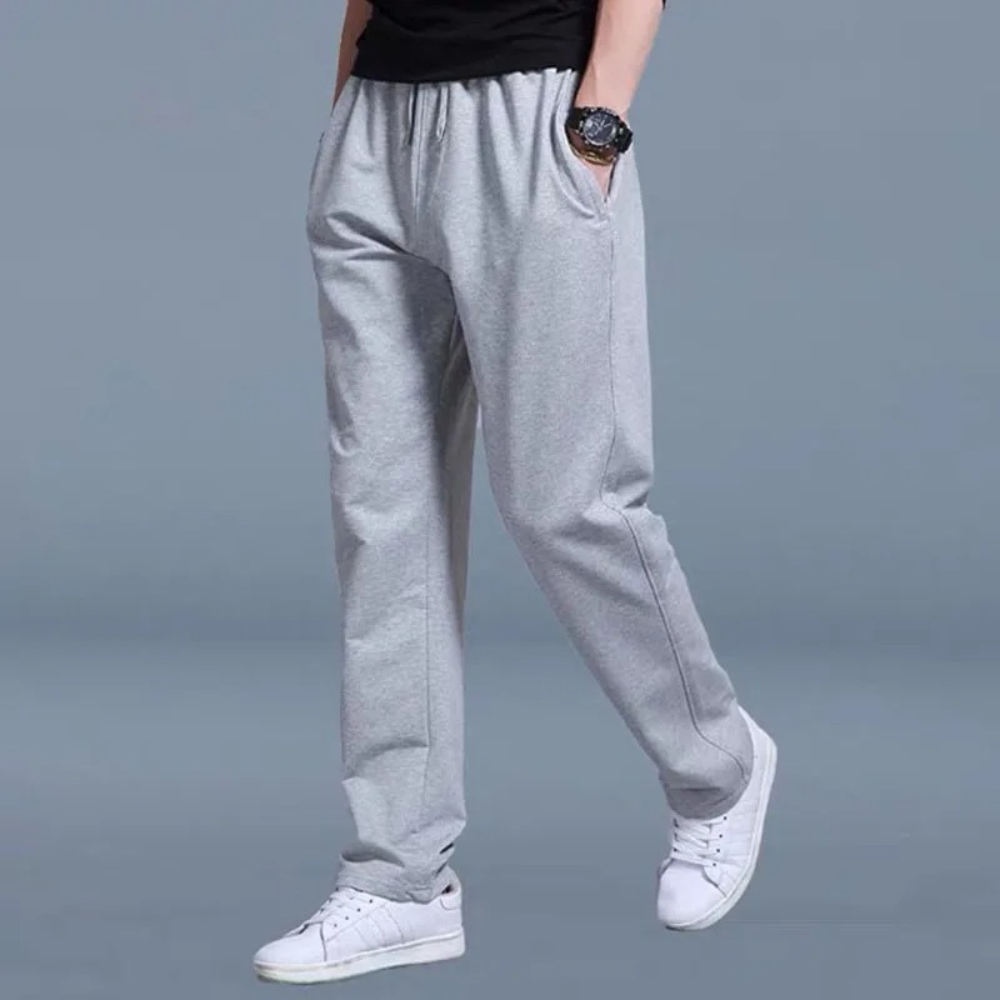 Pantalon de jogging homme décontracté, taille ajustable, parfait pour le quotidien.