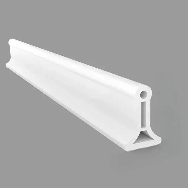 Joint silicone étanche pour douche. Barrière anti-fuite, installation facile.  Silicone flexible, auto-adhésif.