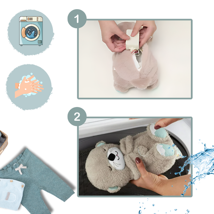 "Jolie peluche loutre apaisante imitant l'utérus, vibrations et sons doux pour bébé, matière hypoallergénique, 30cm."