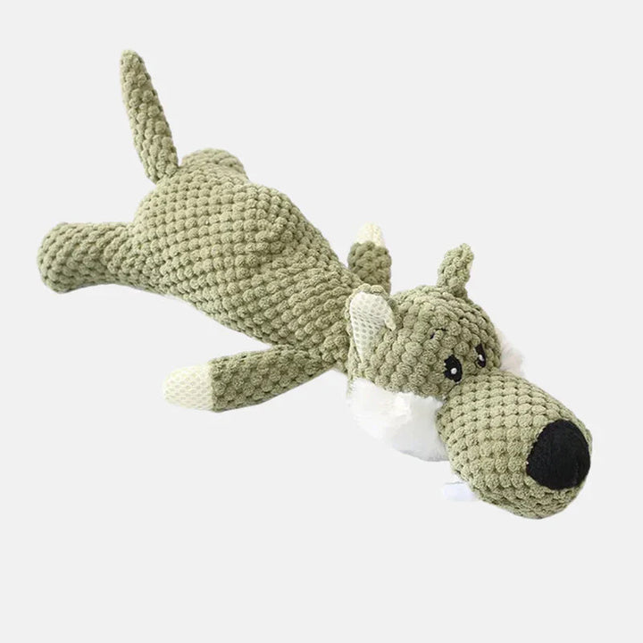 Jouet chien robuste, lion, loup ou éléphant.  Durable, pour mâcher,  entretien dentaire.