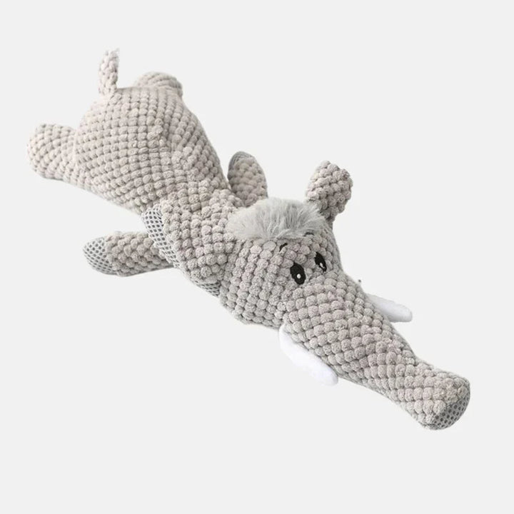 Jouet chien robuste, lion, loup ou éléphant.  Durable, pour mâcher,  entretien dentaire.