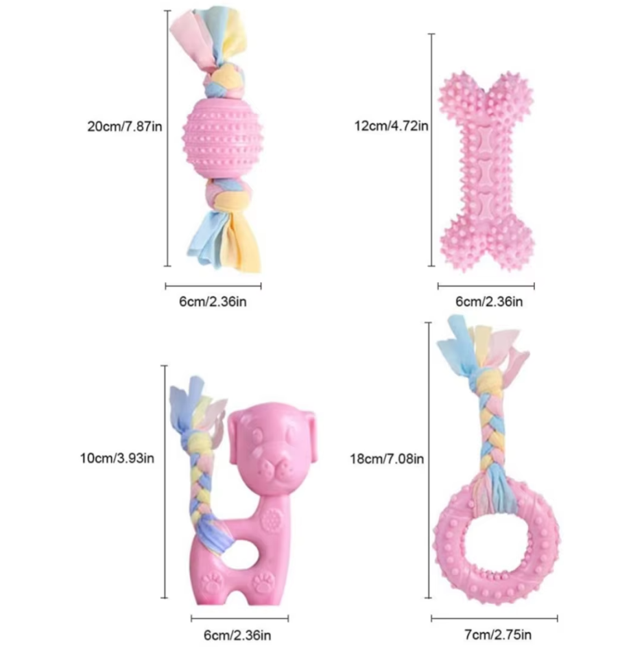 Jouets chiot résistants: peluches, cordes & anneaux pour mâcher. Hygiène dentaire et amusement garantis!