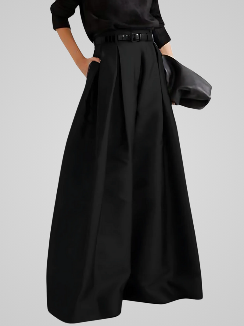Jupe-pantalon chic taille haute pour femme, style automne, polyvalente, parfaite pour tenue formelle ou décontractée.