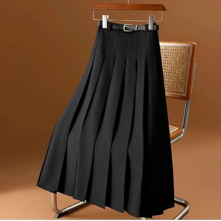 Superbe jupe plissée midi pour femme. Design élégant et polyvalent avec ceinture. Parfaite pour la mode été.