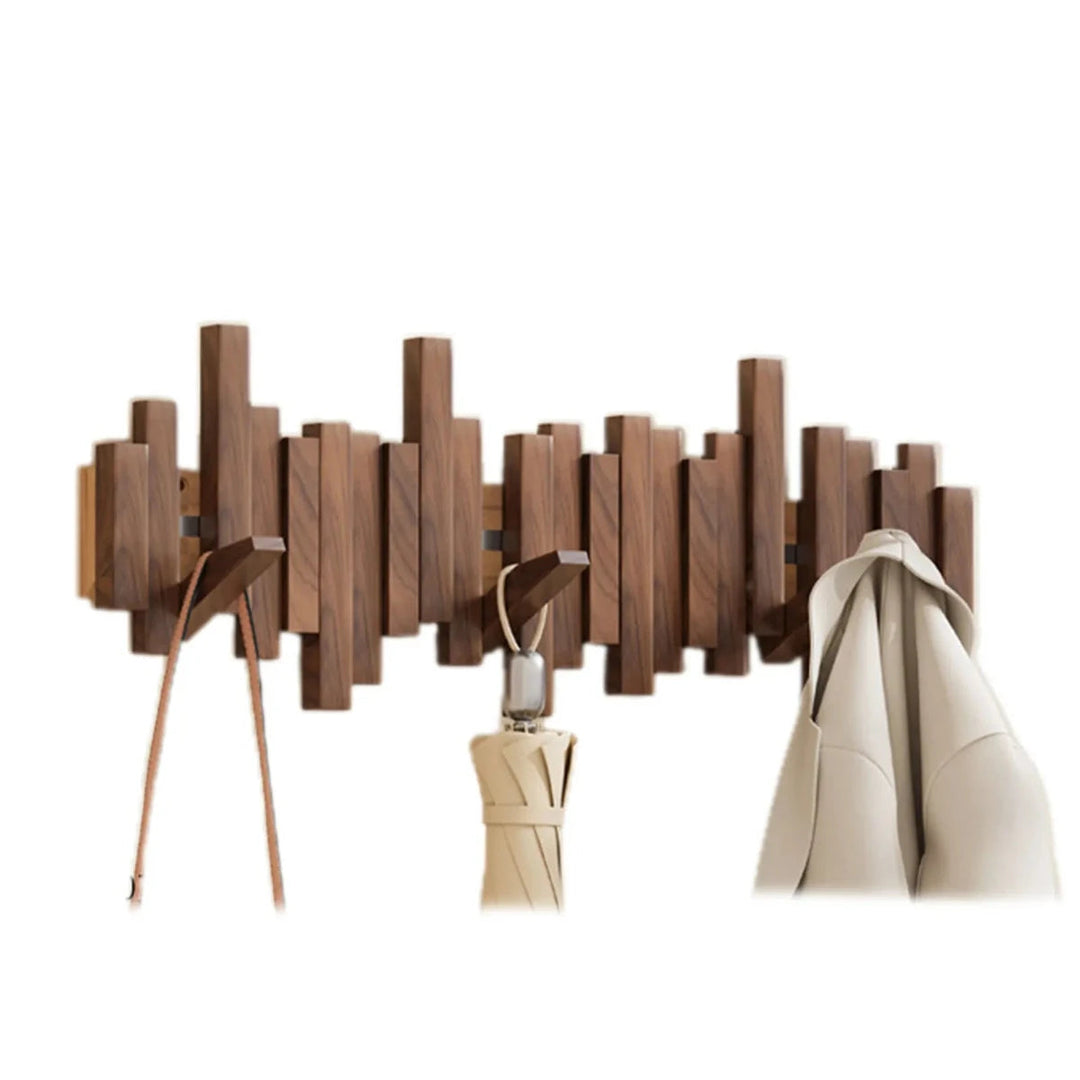 Kapstok piano en bois élégant pour vestes et manteaux. Design intemporel, accrochage mural facile.
