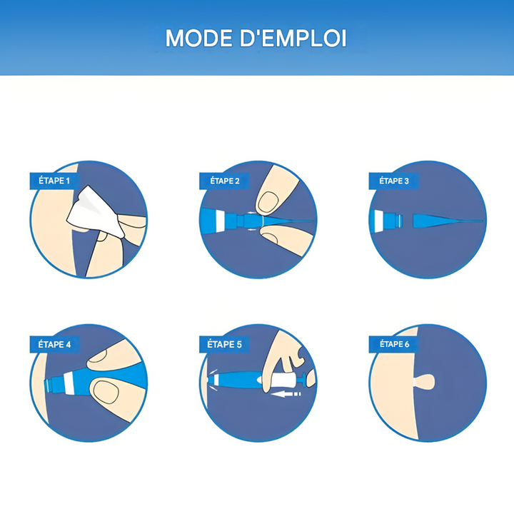 "Kit cryothérapie pour acrochordons, contient 2 appareils, compact et facile à utiliser, pour élimination rapide à domicile."