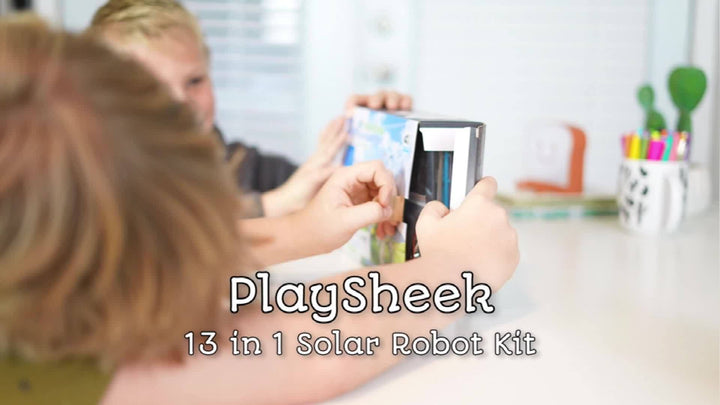 "Kit Robot Solaire STEM 13 en 1 assemblé, pièces mécaniques, jouet éducatif enfant, énergie solaire, science et ingénierie"