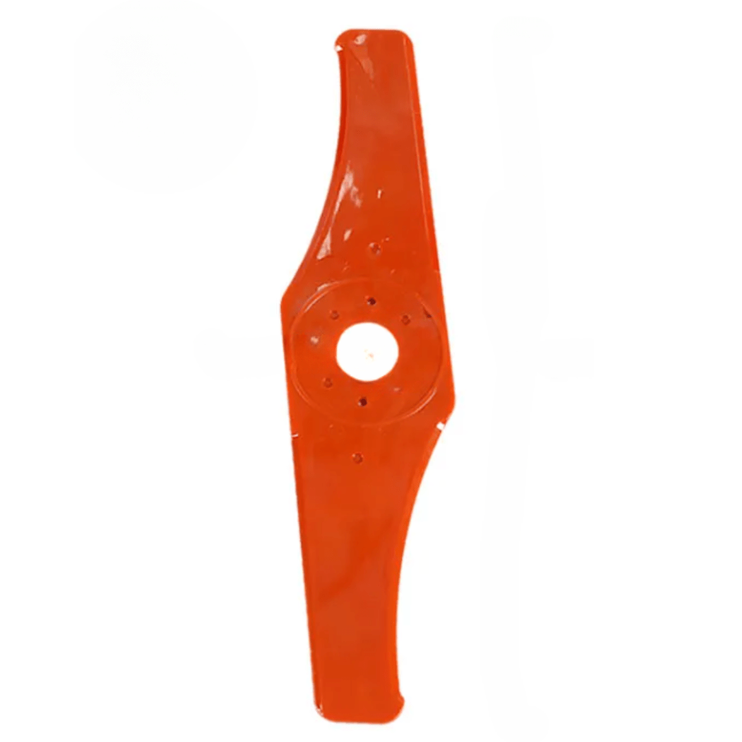 Lame débroussailleuse nylon 305mm, haute qualité, coupe précise et efficace.  Orange vif.