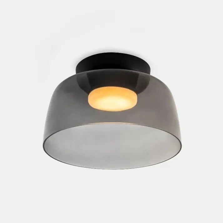"Lampadaire de plafond en verre multicolore, style médiéval moderne, parfait pour salon élégant et chaleureux."