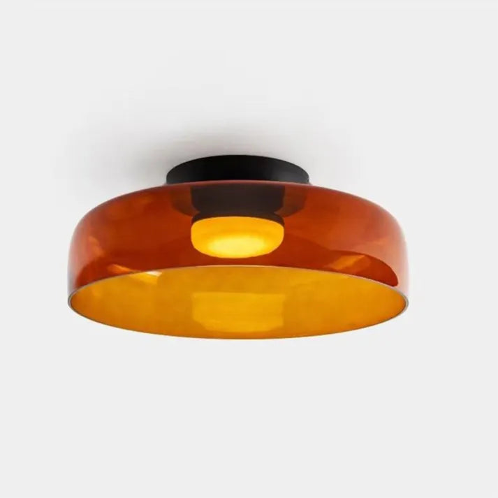 "Lampadaire de plafond en verre multicolore, style médiéval moderne, parfait pour salon élégant et chaleureux."