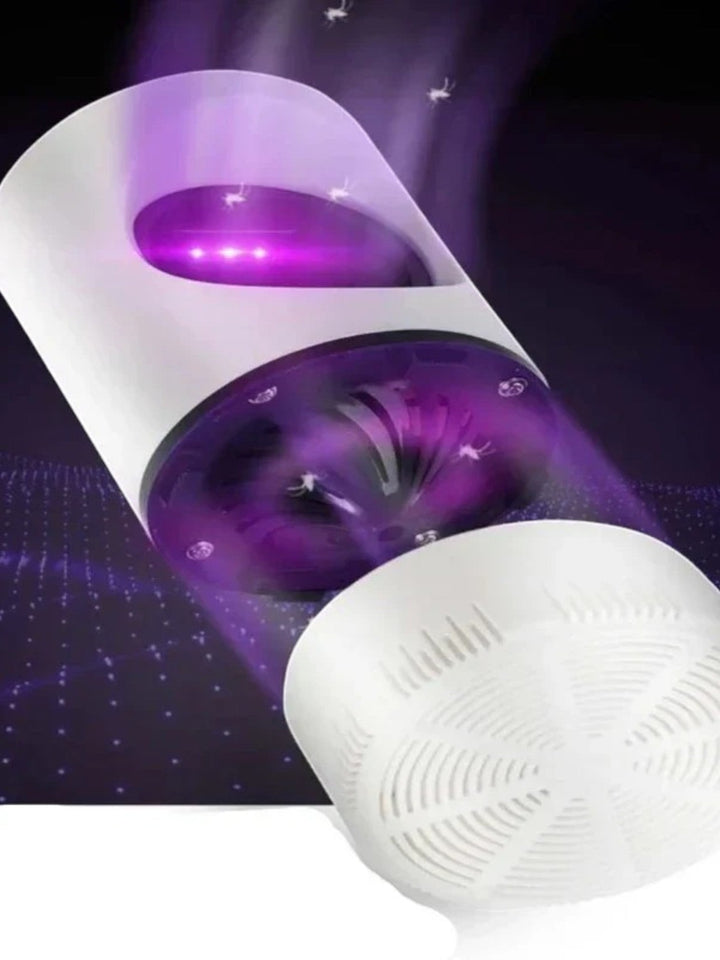 Lampe anti-moustiques silencieuse.  Attrape et élimine les insectes efficacement. Design élégant.