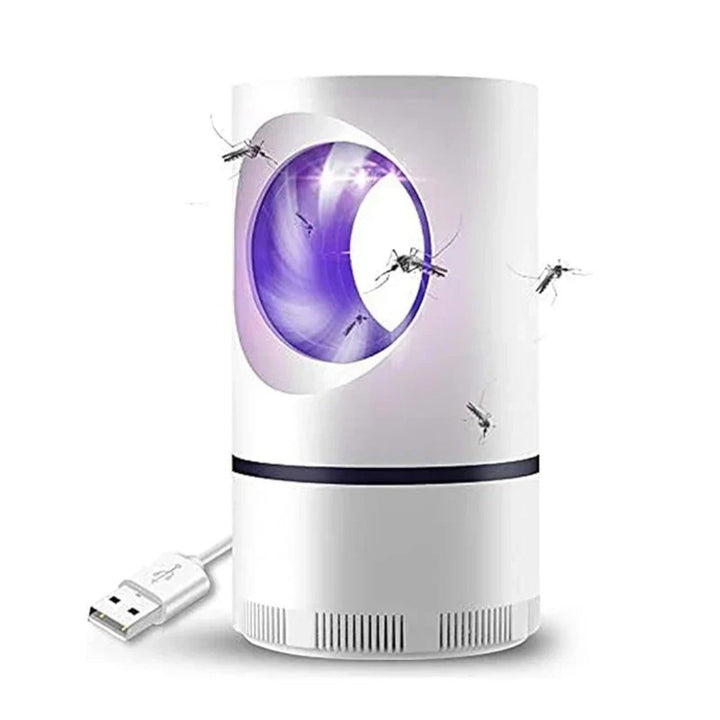 Lampe anti-moustiques silencieuse.  Attrape et élimine les insectes efficacement. Design élégant.