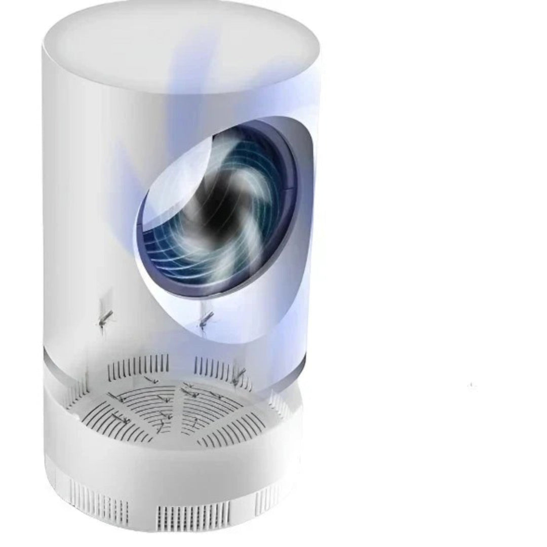 Lampe anti-moustiques silencieuse.  Attrape et élimine les insectes efficacement. Design élégant.