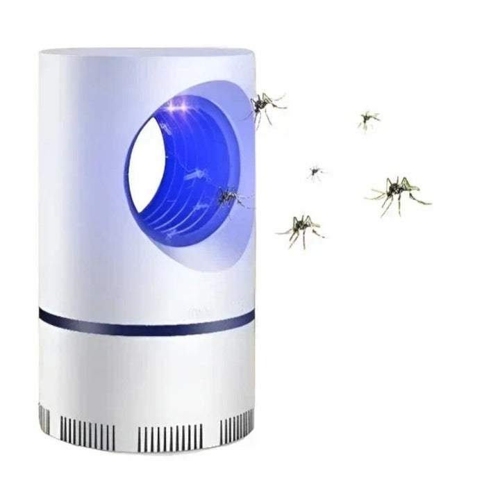 Lampe anti-moustiques silencieuse.  Attrape et élimine les insectes efficacement. Design élégant.