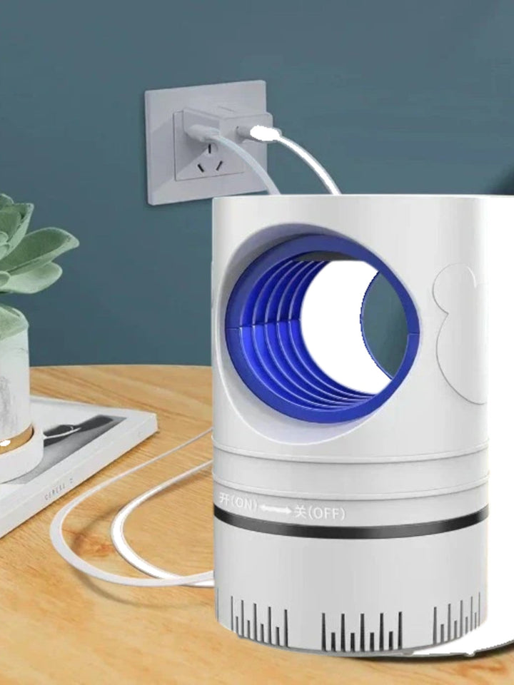 Lampe anti-moustiques silencieuse.  Attrape et élimine les insectes efficacement. Design élégant.