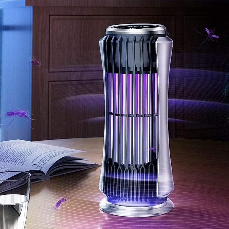 Lampe anti-moustiques tactile rechargeable. 8h d'autonomie. Design élégant, compact.  Protection efficace contre les moustiqu