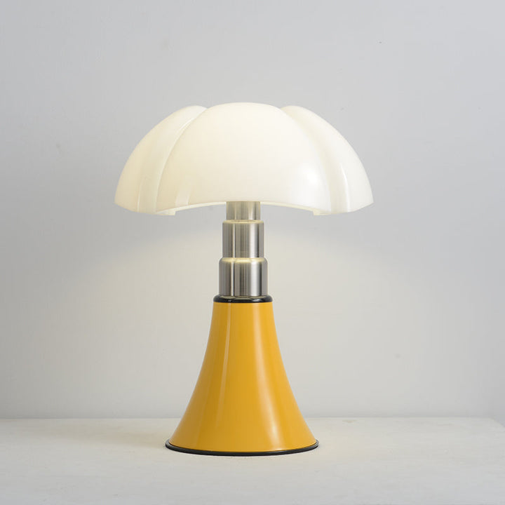 Lampe de table design rétro, éclairage LED élégant.  Ambiance chaleureuse et raffinée.