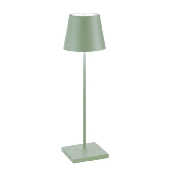 Lampe de table LED étanche, rechargeable, design minimaliste, idéale pour un décor moderne.