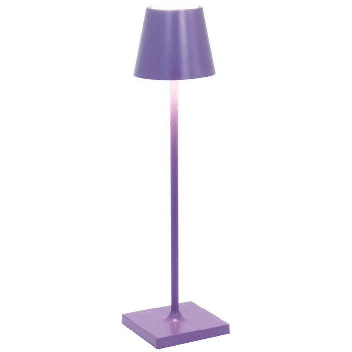 Lampe de table LED étanche, commande vocale, éclairage ajustable, pour intérieur/extérieur.
