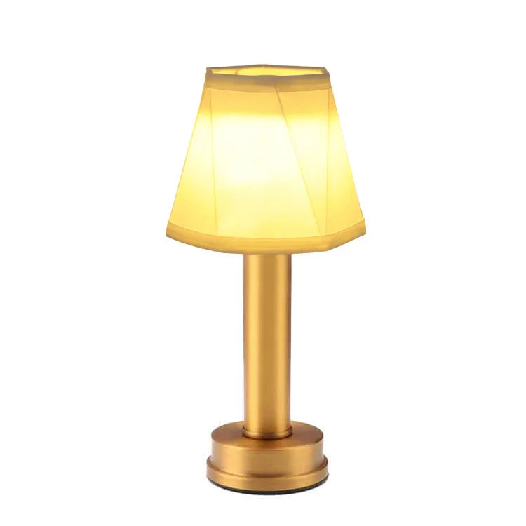 Lampe de table sans fil rechargeable. Design moderne et élégant. Lumière chaude et diffuse.