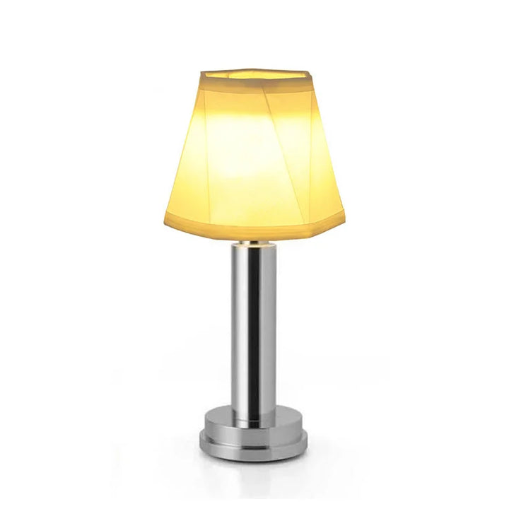 Lampe de table sans fil rechargeable. Design moderne et élégant. Lumière chaude et diffuse.