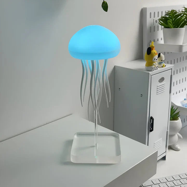 Lampe LED méduses, effet hypnotique.  Lumières colorées, ambiance apaisante. Décoration unique.
