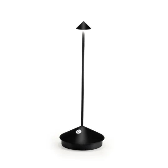 Lampe LED minimaliste, étanche et dimmable. Design moderne, blanc. Idéale intérieur/extérieur.