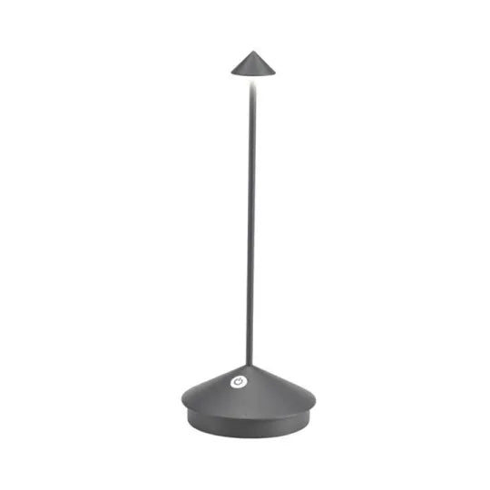 Lampe LED minimaliste, étanche et dimmable. Design moderne, blanc. Idéale intérieur/extérieur.