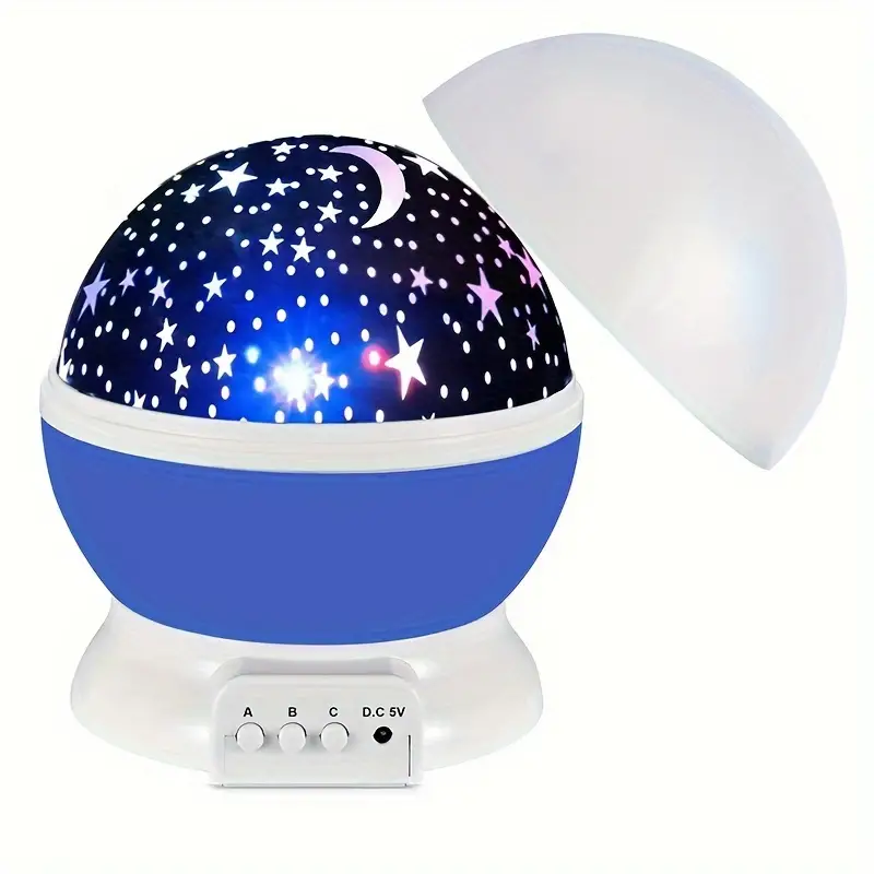 Lampe LED nuit, projecteur étoiles rotatif 360°.  Ambiance féerique garantie.
