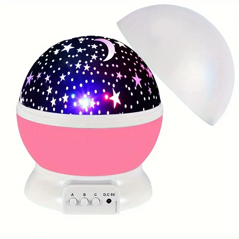 Lampe LED nuit, projecteur étoiles rotatif 360°.  Ambiance féerique garantie.