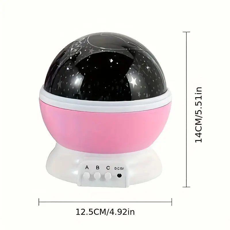 Lampe LED nuit, projecteur étoiles rotatif 360°.  Ambiance féerique garantie.