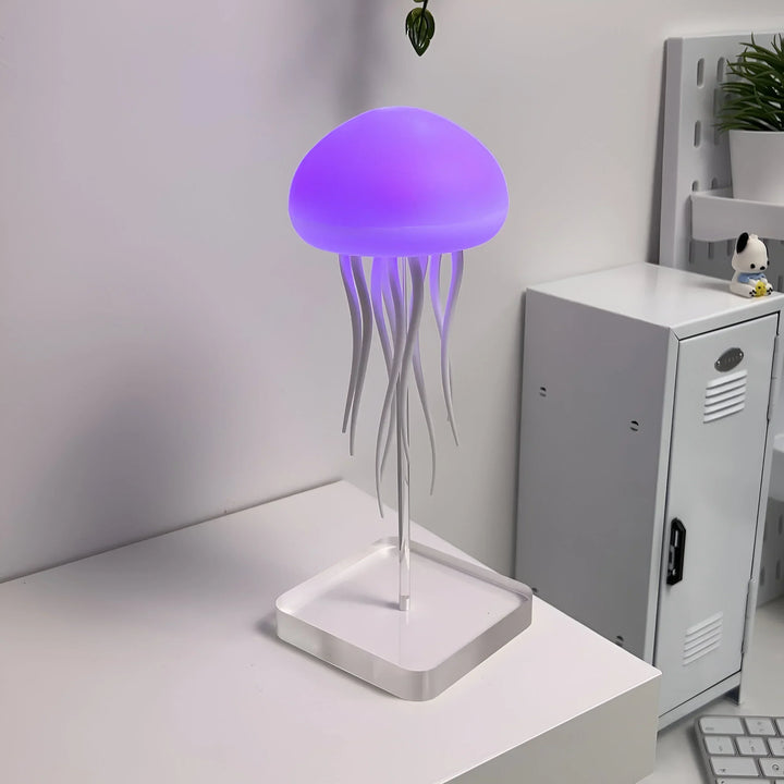 Lampe méduses LED : décoration aquatique, lumière douce et apaisante.  Effet sous-marin relaxant.