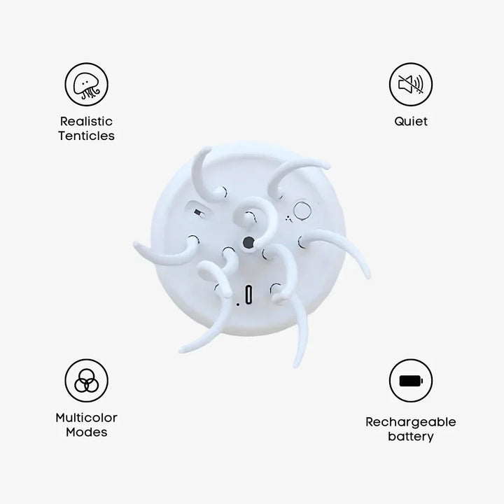 Lampe méduses LED : décoration aquatique, lumière douce et apaisante.  Effet sous-marin relaxant.