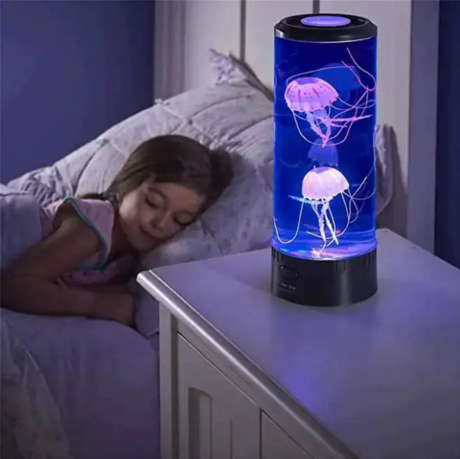 Lampe méduses zen: lumière douce et apaisante.  Effet hypnotique, décoration unique.