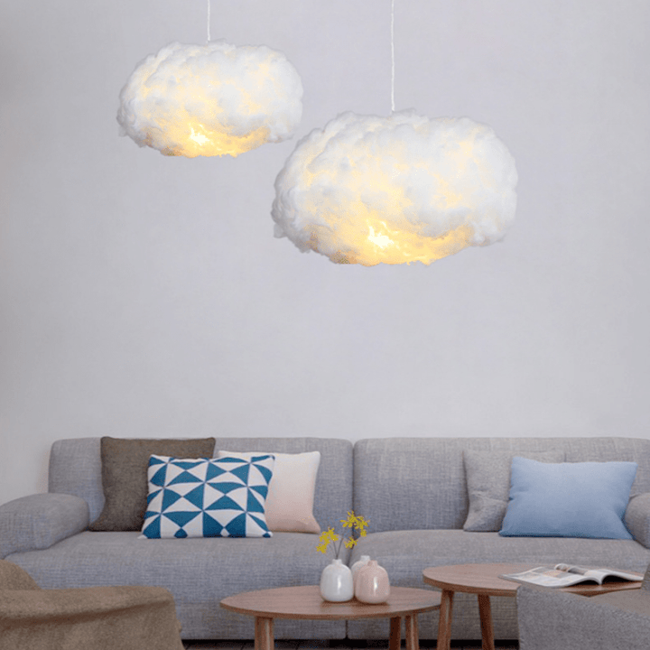 Lampe nuage décorative, éclairage doux pour chambre.  Design moderne et apaisant.
