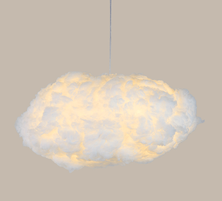 Lampe nuage décorative, éclairage doux pour chambre.  Design moderne et apaisant.