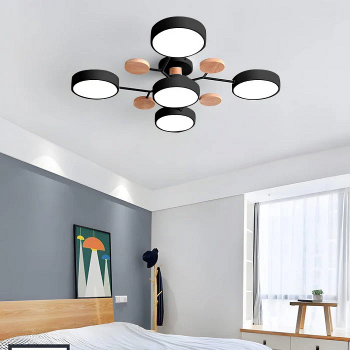 Plafonnier LED moderne et rond. Apportez une touche design à votre intérieur. Éclairage contemporain.