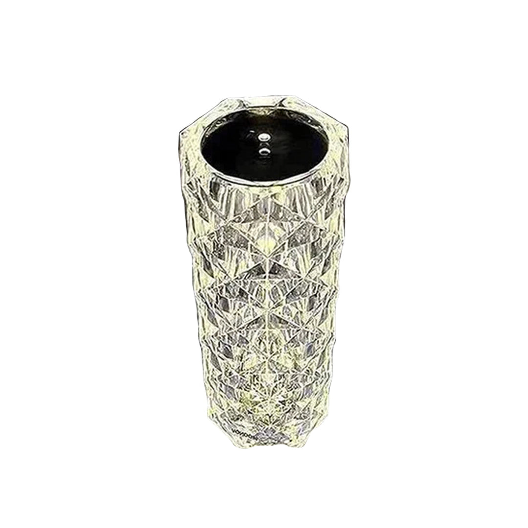 Lampe projecteur rose cristal tactile. 3 ou 16 couleurs.  Eclairage doux, ambiance féerique.