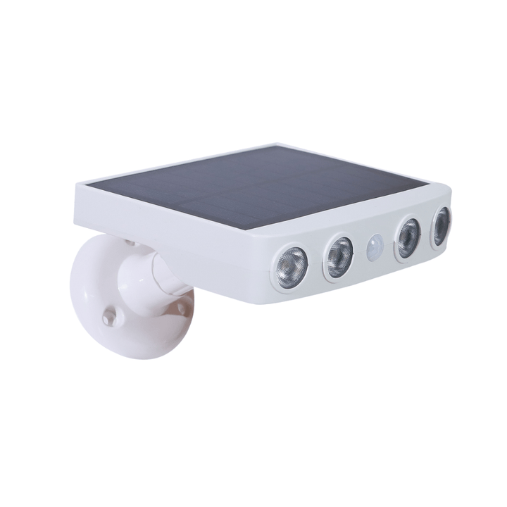 Lampe solaire extérieure puissante, détecteur de mouvement intégré. Éclairage LED performant, design moderne. Installation fa