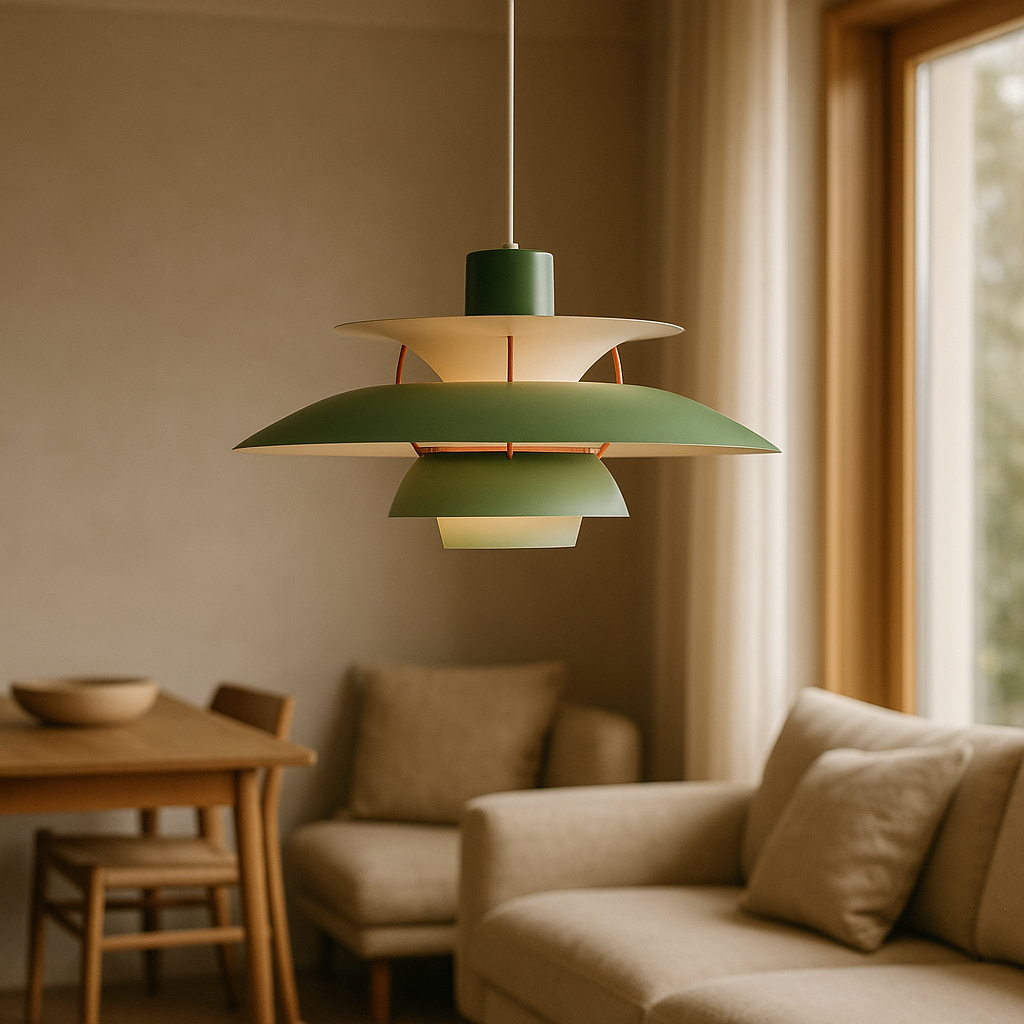 Lampe suspension moderne effet soucoupe volante, couleurs variées, design scandinave, éclairage doux et élégant.