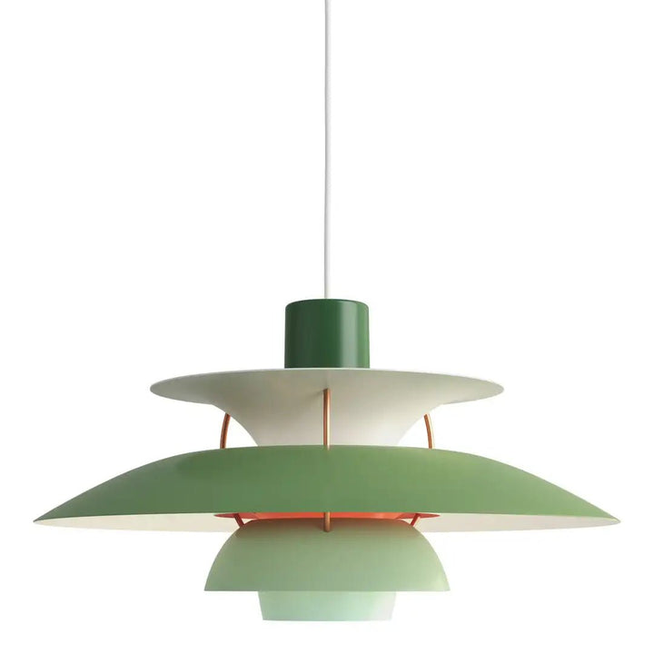 Lampe suspension moderne effet soucoupe volante, couleurs variées, design scandinave, éclairage doux et élégant.