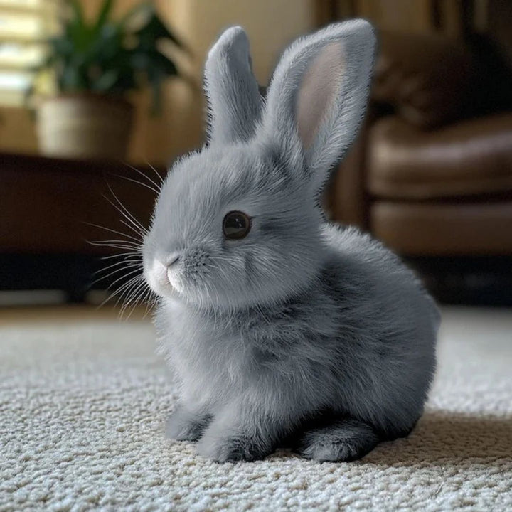 Lapin en peluche interactif, mouvements réalistes, stimulant et amusant pour les enfants.