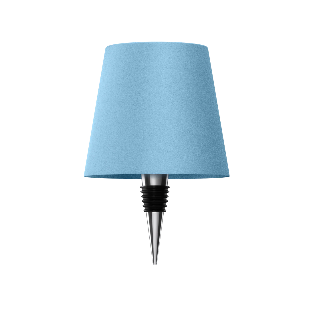 Lampe de table rechargeable via USB-C. Design bouteille moderne pour un éclairage d'appoint sophistiqué.
