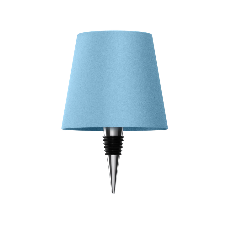 Lampe de table rechargeable via USB-C. Design bouteille moderne pour un éclairage d'appoint sophistiqué.