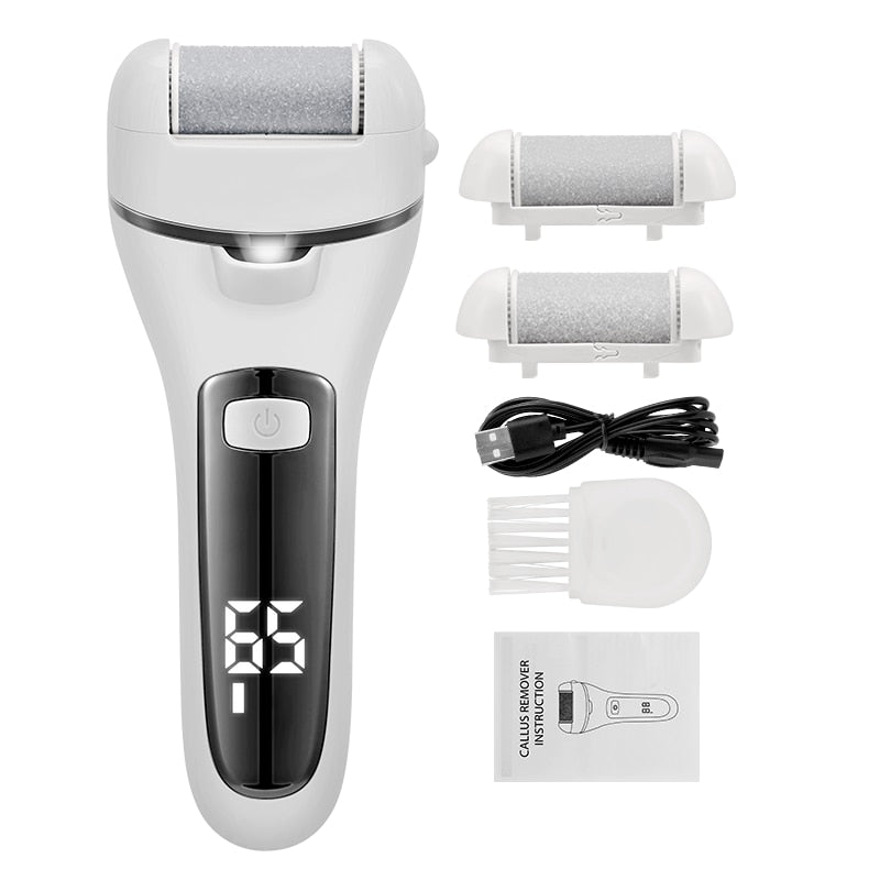 Limeuse électrique pour pieds, 3 têtes, 2 vitesses.  Soin des pieds, élimination callosités.