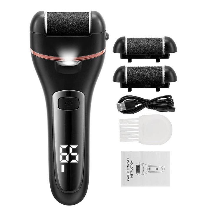 Limeuse électrique pour pieds, 3 têtes, 2 vitesses.  Soin des pieds, élimination callosités.
